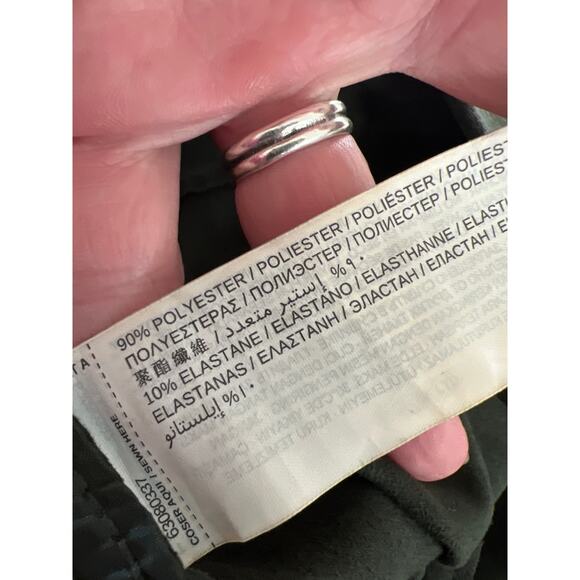 NWT Vintage Mango size 6 green faux suede pleated front pants - Picture 4 of 4